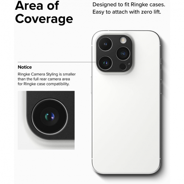Rin gke iPhone 15 Pro Max Kamera Lens Koruyucu