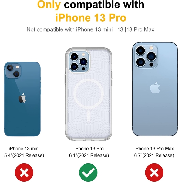 Risubo iPhone 13 Pro Manyetik Klf (MIL-STD-810G)-Teal