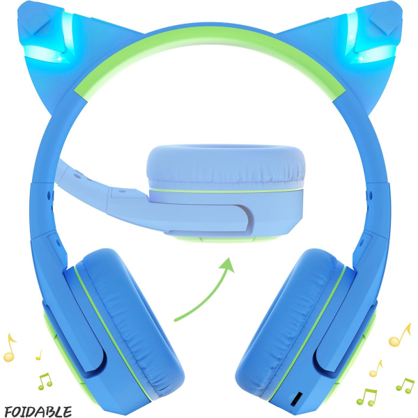 Riwbox CF9 ocuk in Bluetooth Kulaklk-Blue Green