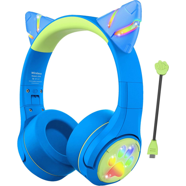 Riwbox CF9 ocuk in Bluetooth Kulaklk-Blue Green