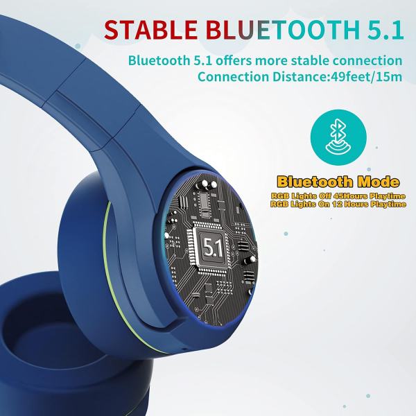 Riwbox CF9 ocuk in Bluetooth Kulaklk-Blue