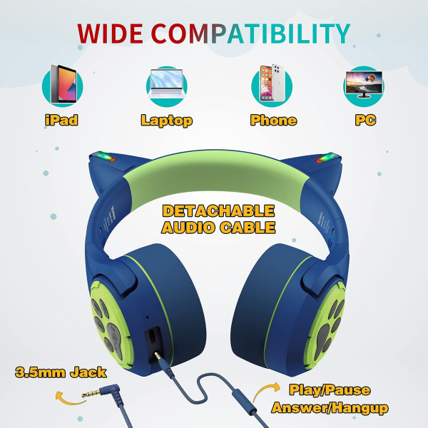 Riwbox CF9 ocuk in Bluetooth Kulaklk-Blue