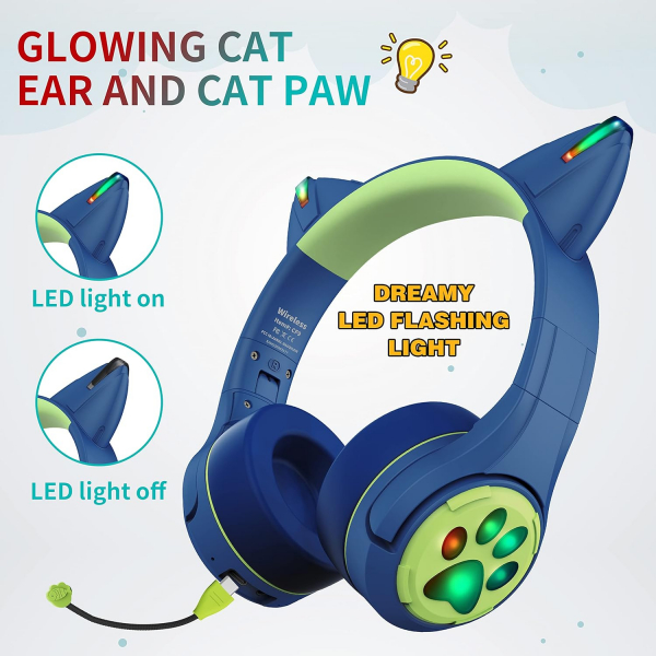 Riwbox CF9 ocuk in Bluetooth Kulaklk-Blue