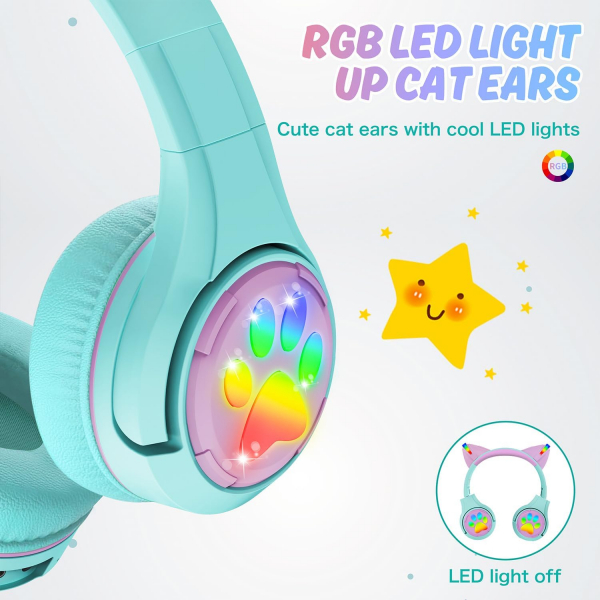 Riwbox CF9 ocuk in Bluetooth Kulaklk-Green