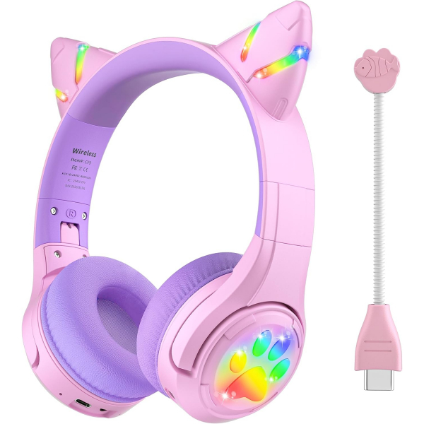 Riwbox CF9 ocuk in Bluetooth Kulaklk-Purple