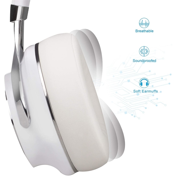 Riwbox XBT-880 Kablosuz Bluetooth Kulaklk-White Gold