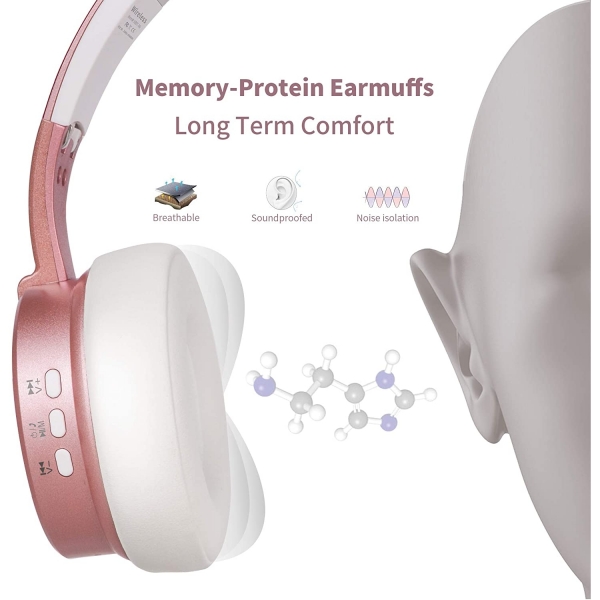 Riwbox XBT-90 Kablosuz Bluetooth Kulakl�k-Pink