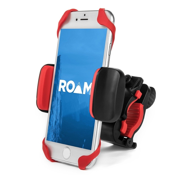 Roam Universal Bisiklet ve Motorsiklet iin Telefon Tutucu-Black - Red