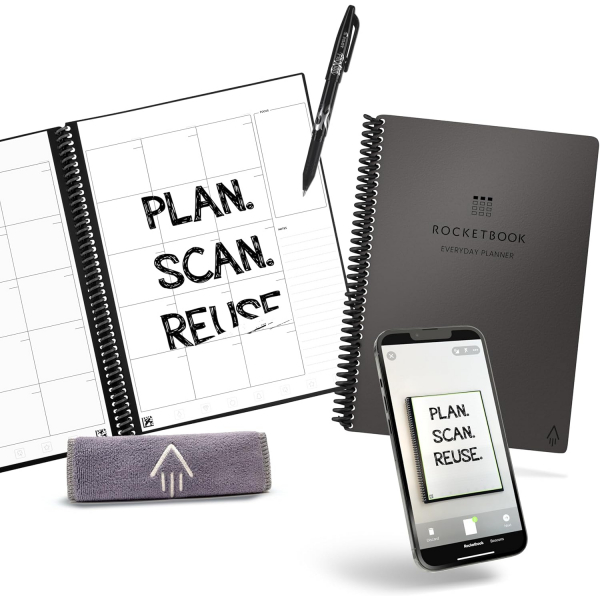 Rocketbook Ak�ll� Yeniden Kullan�labilir Planlay�c�-Gray