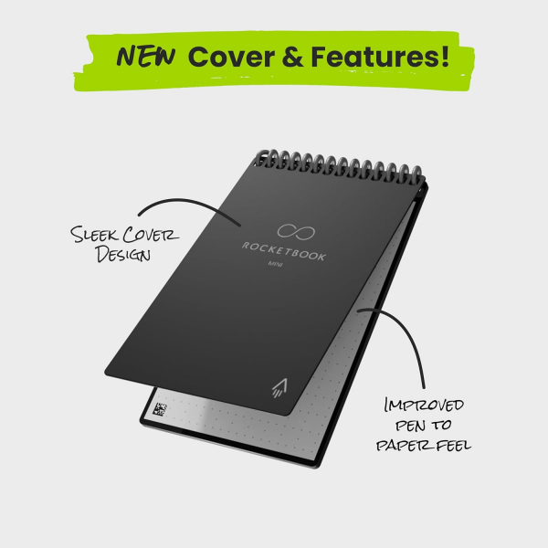 Rocketbook Tekrar Kullanlabilir Akll Not Defteri-Black 