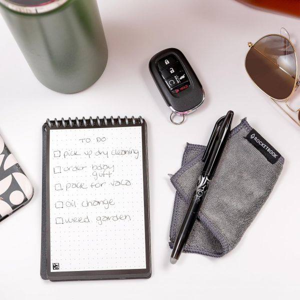 Rocketbook Tekrar Kullanlabilir Akll Not Defteri-Black 