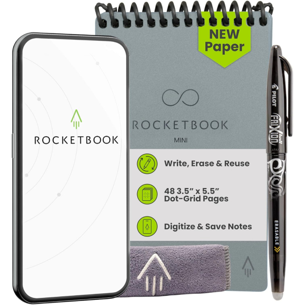 Rocketbook Tekrar Kullanlabilir Akll Not Defteri-Gray