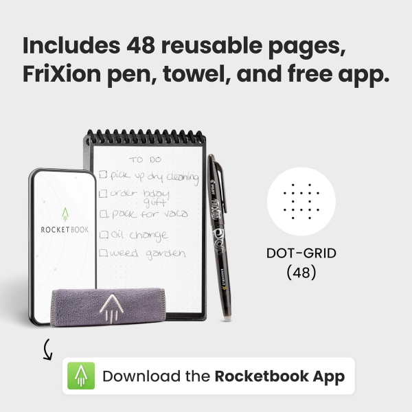 Rocketbook Tekrar Kullanlabilir Akll Not Defteri-Navy Blue