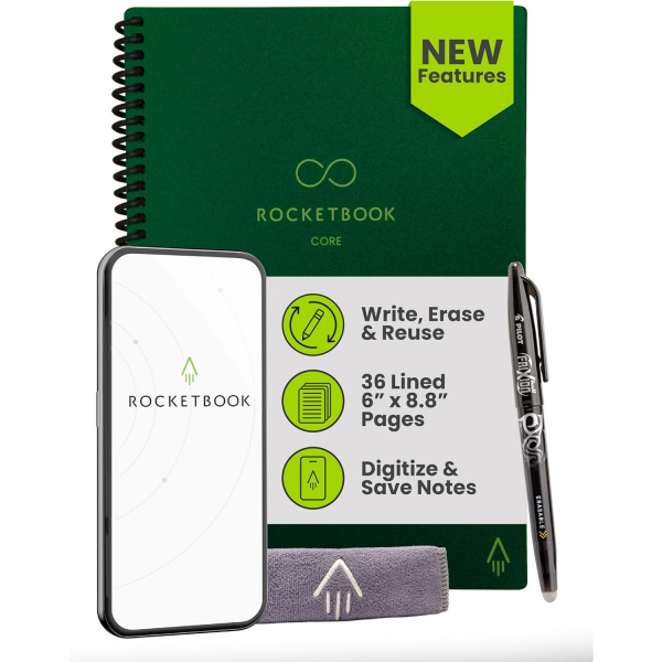 Rocketbook Core Ak�ll� Spiral Defter (Executive)-Green