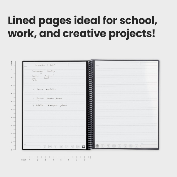 Rocketbook Core Akll Spiral Defter (Letter)-Green