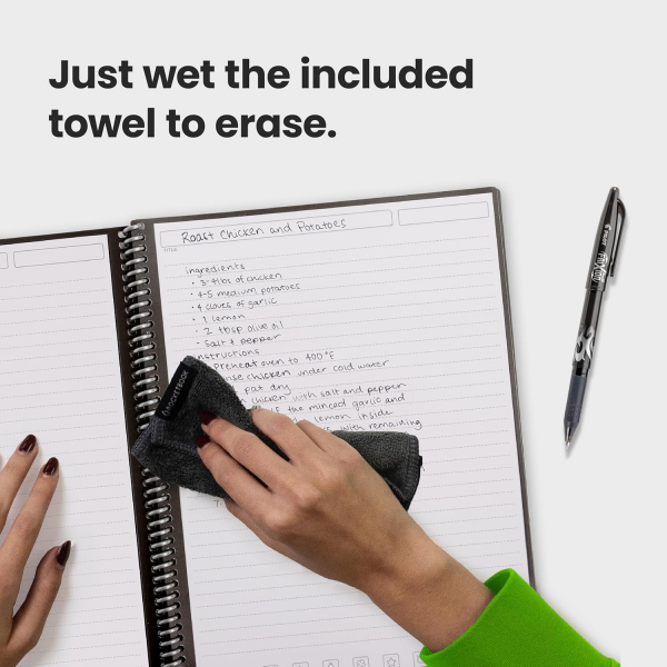 Rocketbook Core Akll Spiral Defter (Letter)-Gray