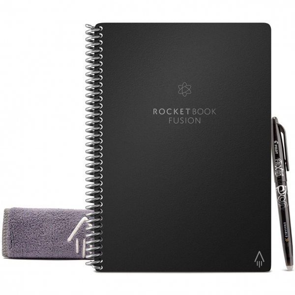 Rocketbook Everlast Fusion Tekrar Kullanlabilir Defter (Executive)-Black