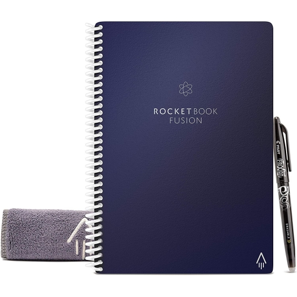 Rocketbook Everlast Fusion Tekrar Kullanlabilir Defter (Executive)-Navy