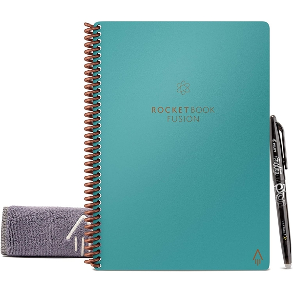 Rocketbook Everlast Fusion Tekrar Kullanlabilir Defter (Executive)-Blue