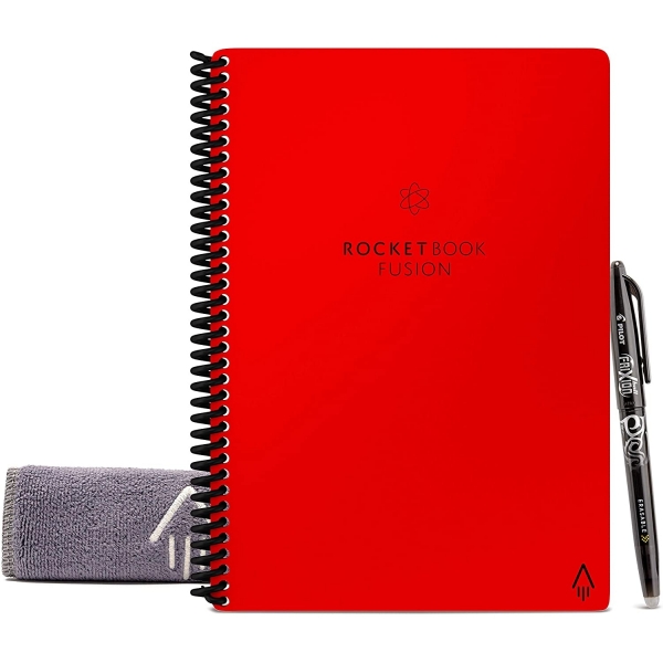 Rocketbook Everlast Fusion Tekrar Kullanlabilir Defter (Executive)-Red