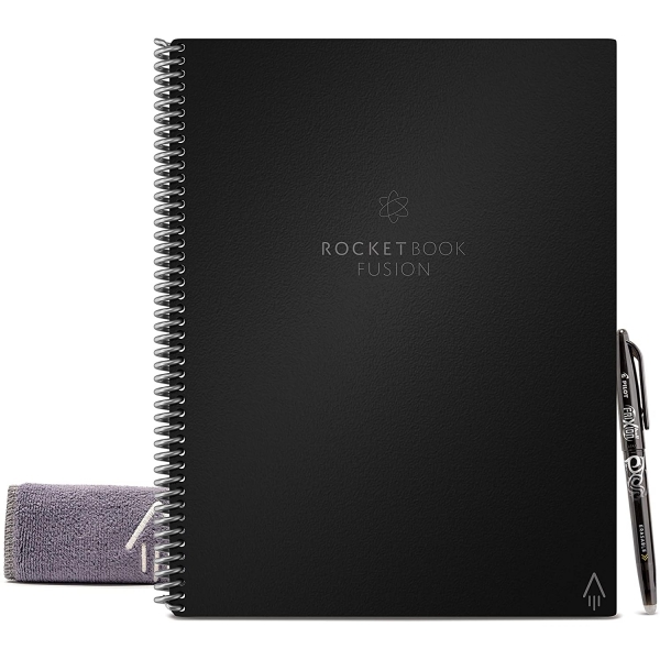 Rocketbook Everlast Fusion Tekrar Kullanlabilir Defter (Letter)-Black