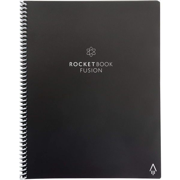 Rocketbook Everlast Fusion Tekrar Kullanlabilir Defter (Letter)-Black