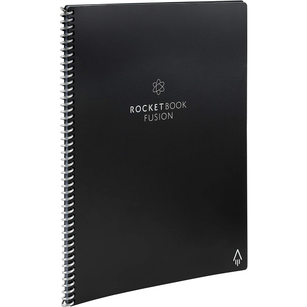 Rocketbook Everlast Fusion Tekrar Kullanlabilir Defter (Letter)-Black