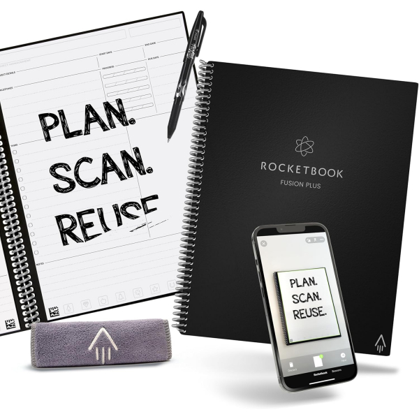 Rocketbook Fusion Plus Ak�ll� Defter(Letter)-Infinity Black