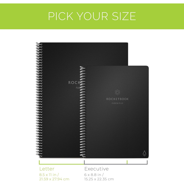 Rocketbook Fusion Plus Ak�ll� Defter(Letter)-Infinity Black