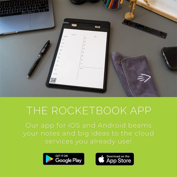 Rocketbook Tekrar Kullanlabilir Orbit Pad (Letter)-Black