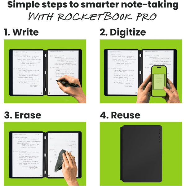 Rocketbook Pro 2.0 Ak�ll� Defter (Executive)-Green