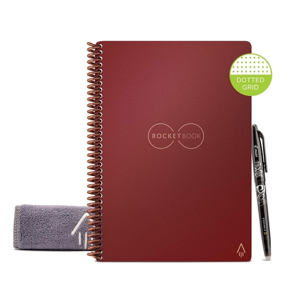 Rocketbook Tekrar Kullanlabilir Telli Defter (Executive)-Scarlet Sky