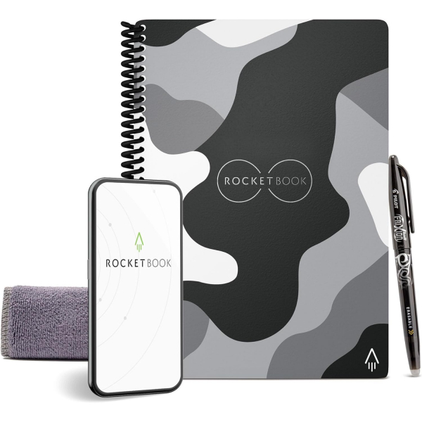 Rocketbook Tekrar Kullan�labilir Telli Defter (Executive)-Camo