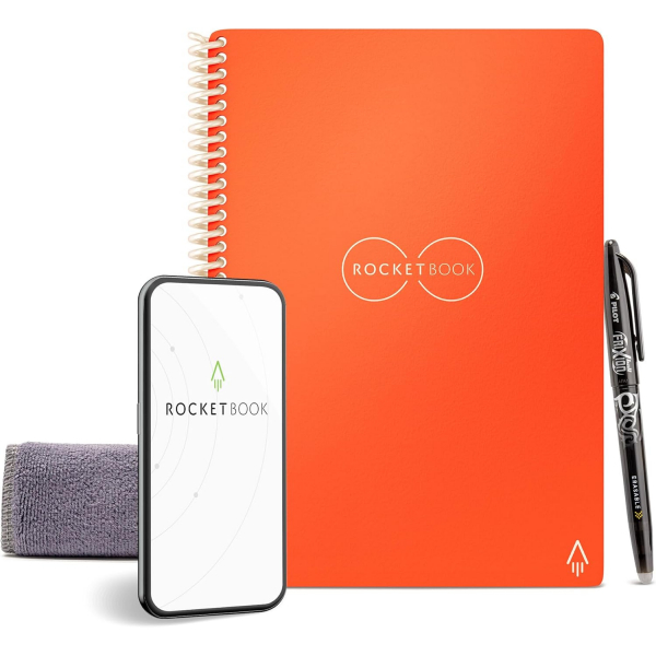 Rocketbook Tekrar Kullan�labilir Telli Defter (Executive)-Orange