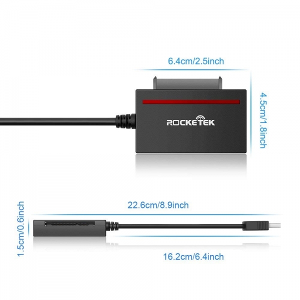 Rocketek CFast 2.0 Kart Okuyucu Ve  Sata Adaptr Dntrc