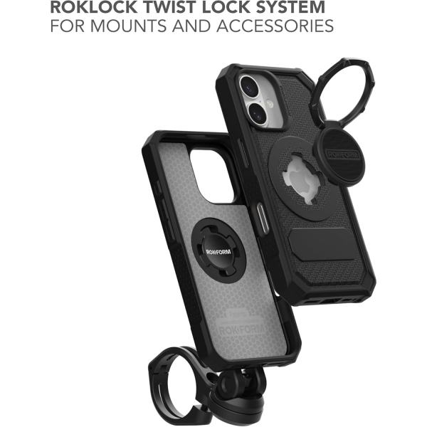Rokform Apple iPhone 16 Pro Rugged Klf -Black