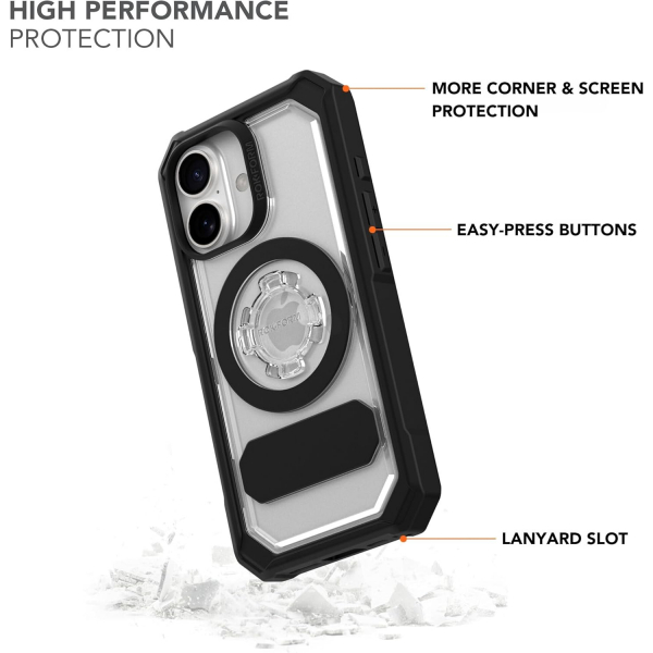 Rokform Apple iPhone 16 Pro Rugged Klf -Clear