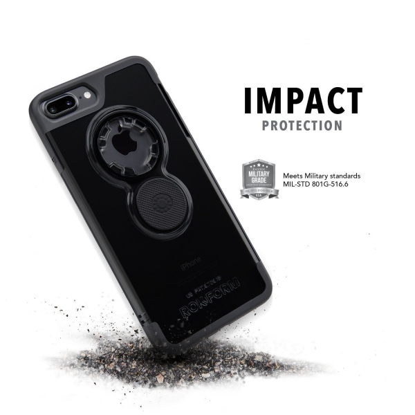 Rokform Apple iPhone 7 Plus Crystal Serisi Klf-Gun Metal