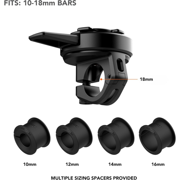 Rokform Motosiklet Ayna Montaj-Black