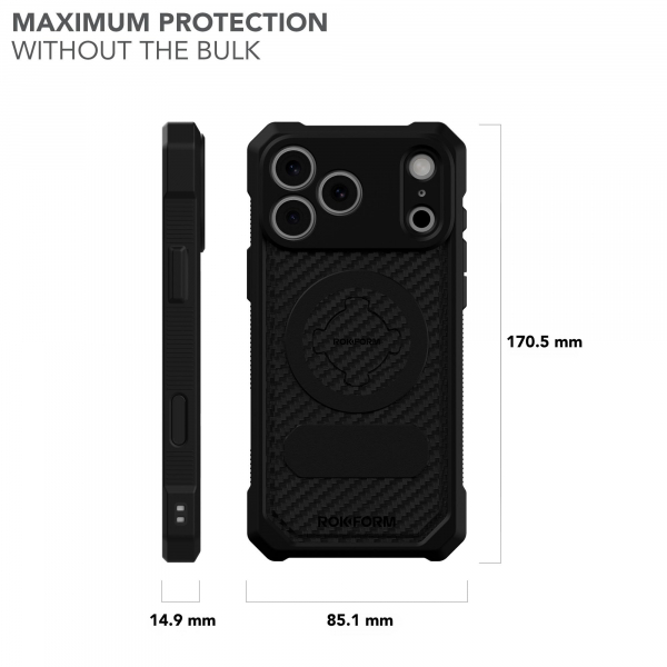 Rokform Rugged iPhone 18 Pro Max K�l�f-Black