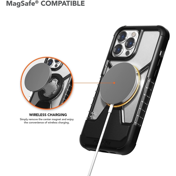Rokform iPhone 13 Pro Max Manyetik Klf (MIL-STD-810G)-Clear