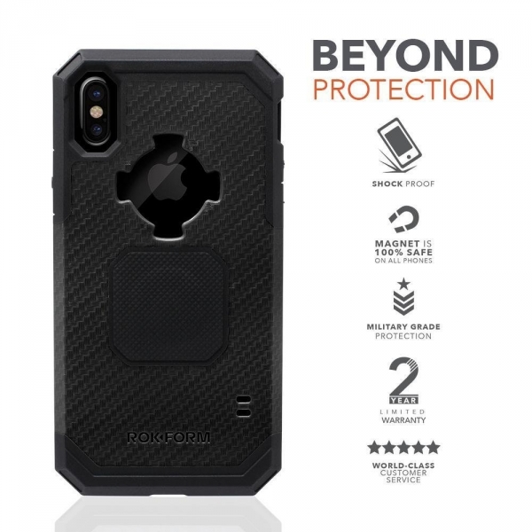 Rokform iPhone X Rugged Seri Klf (MIL-STD-810G)-Black