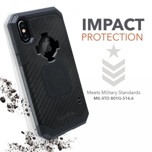 Rokform iPhone X Rugged Seri Klf (MIL-STD-810G)-Gun Metal