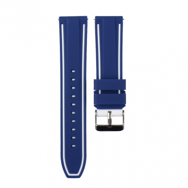 Rosa Schleife Samsung Gear S3 Silikon Kay-Blue-White