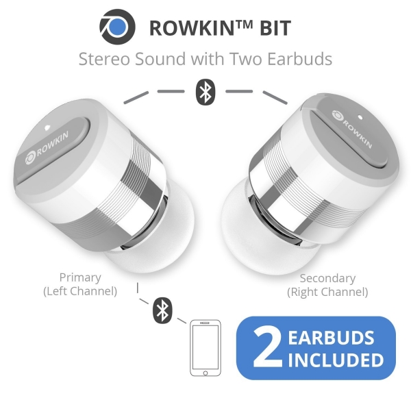 Rowkin Bit Charge Stereo True arjl Kablosuz Kulak i Kulaklk-Silver