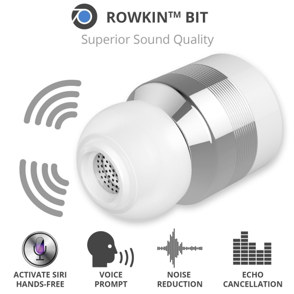 Rowkin Bit Charge Stereo True arjl Kablosuz Kulak i Kulaklk-Silver