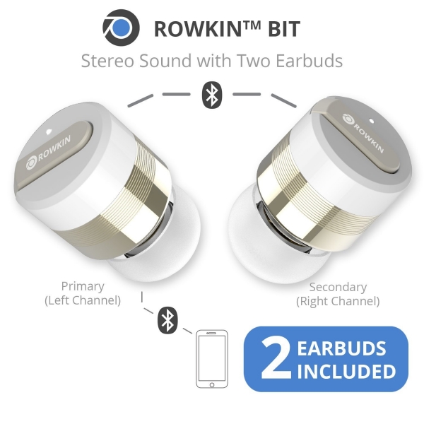 Rowkin Bit Charge Stereo True arjl Kablosuz Kulak i Kulaklk-Gold