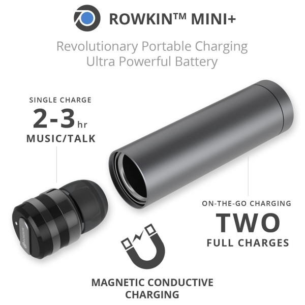 Rowkin Mini Plus True arjl Kablosuz Kulak i Kulaklk-Space Grey