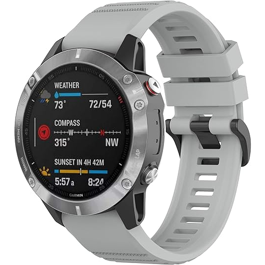 RuenTech Silikon Garmin Fenix 7 Kay-Gray 