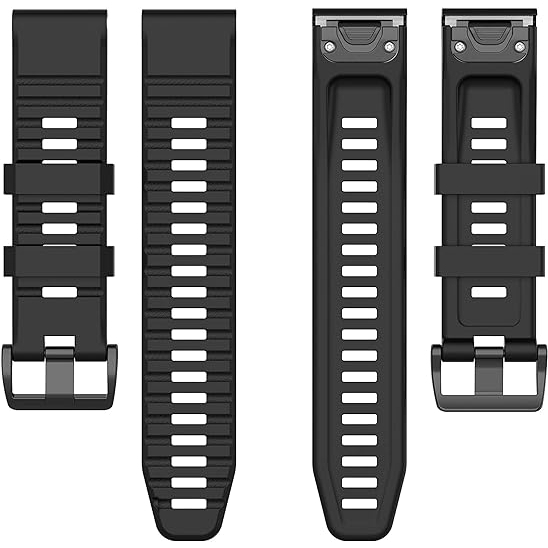 RuenTech Silikon Garmin Fenix 7 Kay-Black